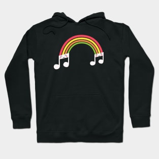 music note symbol rainbow Hoodie
